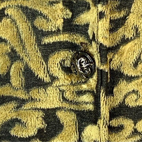Diane Von‎ Furstenberg~Women's Velvet Scroll Long Sleeve Button Up Blouse~Sz 3X - Picture 5 of 12